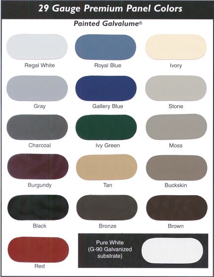 29 Gague Premium Panel Colors